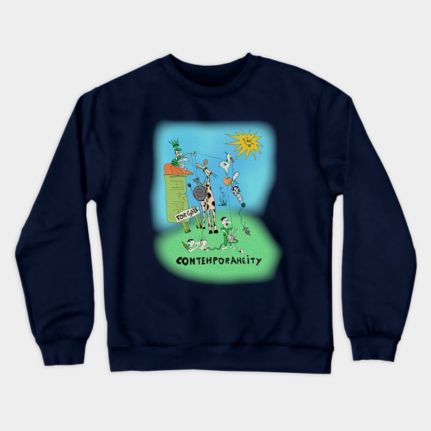 contemporaneity Crewneck Sweatshirt by ElArrogante